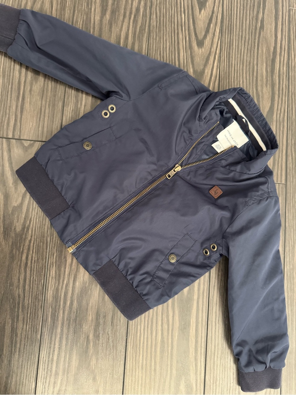 Janie and Jack Baby Toddler Navy Blue Bomber Jacket 18–24 Months
